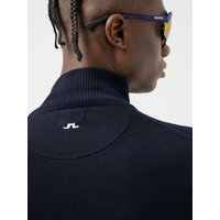 J.Lindeberg Kian Zipped Golf Sweater Troyer Strick navy J.Lindeberg Kian Zipped Golf Sweater Troyer Strick navy