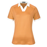Callaway SHORT SLEEVE V-PLACKET COLORBLOCK Halbarm Polo orange Callaway SHORT SLEEVE V-PLACKET COLORBLOCK Halbarm Polo orange