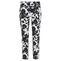 Alberto LUCY-CR - WR Black & White Flowers 7/8 kalhoty černá Alberto LUCY-CR - WR Black & White Flowers 7/8 kalhoty černá