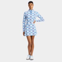 G Fore GRADIENT CHECK SILKY TECH QRT ZIP Strečová střední vrstva bílá G Fore GRADIENT CHECK SILKY TECH QRT ZIP Strečová střední vrstva bílá