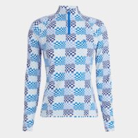 G Fore GRADIENT CHECK SILKY TECH QRT ZIP Strečová střední vrstva bílá G Fore GRADIENT CHECK SILKY TECH QRT ZIP Strečová střední vrstva bílá