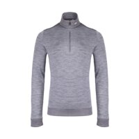 Kjus Liam Techwool Half-Zip Thermo Midlayer grau melange Kjus Liam Techwool Half-Zip Thermo Midlayer grau melange