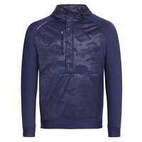 Peter Millar PURSUIT HALF SNAP HOODIE Long sleeve windshirt navy Peter Millar PURSUIT HALF SNAP HOODIE Long sleeve windshirt navy