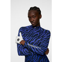 J.Lindeberg Ella Print Compression Top Mock Underwear modrá J.Lindeberg Ella Print Compression Top Mock Underwear modrá