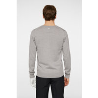 J.Lindeberg Lymann Knitted Sweater Pullover Strick hellgrau melange J.Lindeberg Lymann Knitted Sweater Pullover Strick hellgrau melange