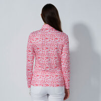 Daily Sports SHEERMOTION LS Half Zip Stretch spodní tričko červená Daily Sports SHEERMOTION LS Half Zip Stretch spodní tričko červená