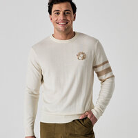 Callaway Legacy Triple Track Crew Neck Sweater Pullover ecru Callaway Legacy Triple Track Crew Neck Sweater Pullover ecru