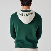 Callaway Legacy LS Blocked Logo Hooded Sweater Pullover dunkelgrün Callaway Legacy LS Blocked Logo Hooded Sweater Pullover dunkelgrün