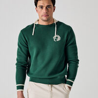 Callaway Legacy LS Blocked Logo Hooded Sweater Pullover dunkelgrün Callaway Legacy LS Blocked Logo Hooded Sweater Pullover dunkelgrün